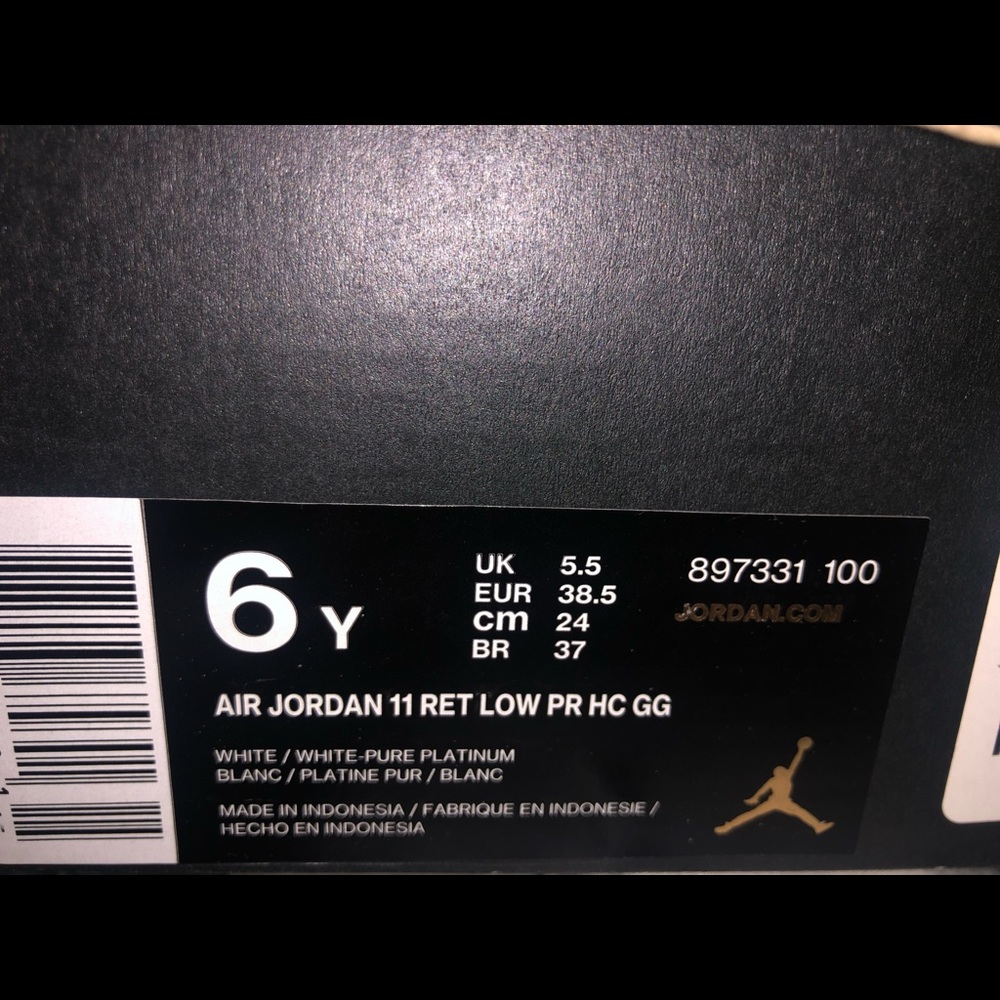 Jordan 11 Heiress like new 6Y